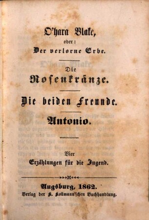 O'Hara Blake, oder: Der verlorene Erbe