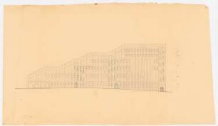 Haus der Freundschaft, Istanbul Vorprojekt 2: Längsseitenansicht