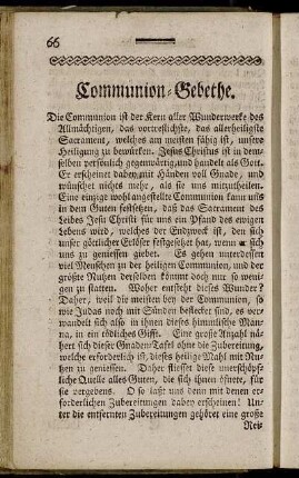 Communion-Gebethe
