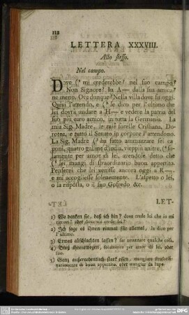 Lettera XXXVIII. Allo stesso
