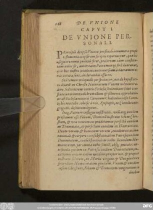 Caput I. De Unione Personali.