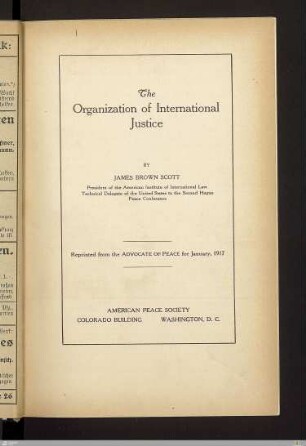 The Organization of International Justice