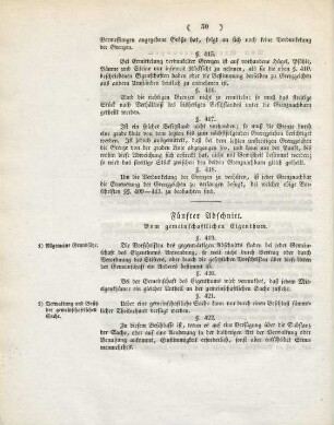 Fünfter Abschnitt. Vom gemeinschaftlichen Eigenthum.
