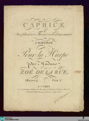 Caprice sur plusieurs thêmes de la dansomanie : oeuvre 4