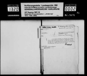 Schloßberg, Emanuel, Kaufmann in Mannheim Käufer: Albert Volk, Kaufmann in Mannheim Lagerbuch-Nr. 4295 Mannheim