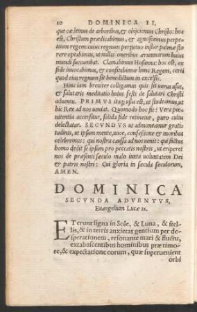 Dominica Secunda Adventus ...