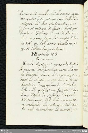 Martirio di San Giacomo.