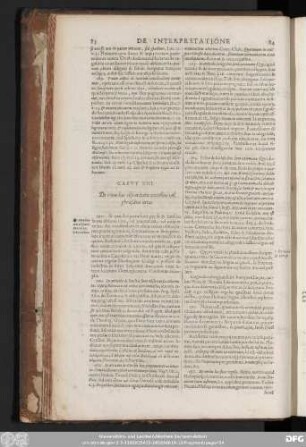Caput XIII. De remediis obscuritatis ex rebus vel phrasibus ortae.