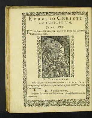Eductio Christi Ad Supplicium.