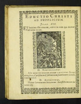 Eductio Christi Ad Supplicium.