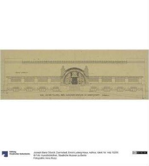 Darmstadt, Ernst-Ludwig-Haus, Aufriss