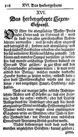 XVI. Das herbeygehexte Hexen-Gespenst