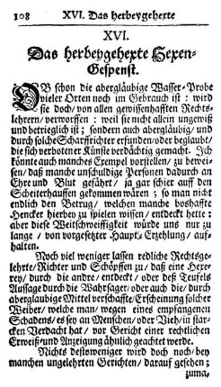XVI. Das herbeygehexte Hexen-Gespenst