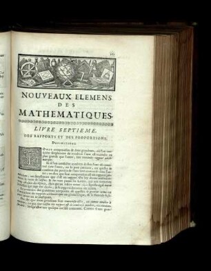 Nouveaux elemens des mathematiques. Livre septieme.