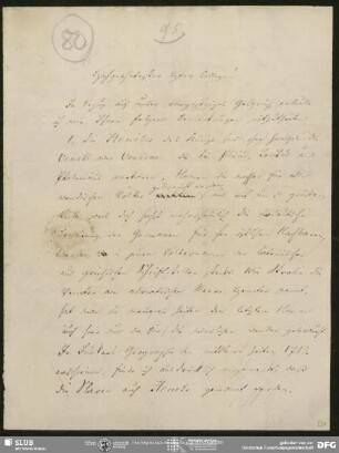 Eigenh. Brief von Johann Wilhelm Loebell an August Wilhelm von Schlegel, Bonn, 18.05.1844
