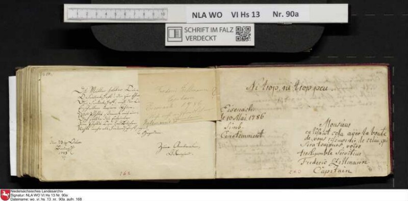 Stammbuch des Ernst Philipp Ludwig Zellmann (1763-1795) aus
                           Braunschweig