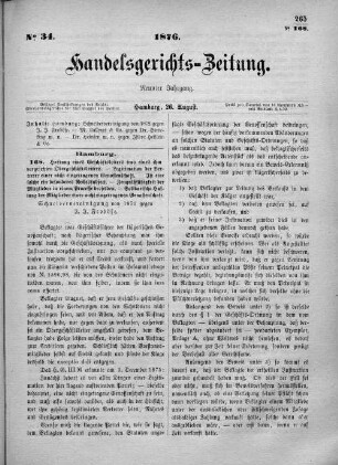 No. 34. 26. August 1876
