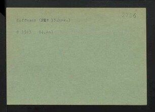 Hoffmann, NN.
