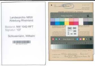Entnazifizierung Wilhelm Schlusemann , geb. 12.02.1907 (Milchkontrolleur)