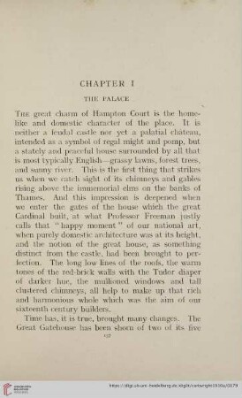 Chapter I: The Palace