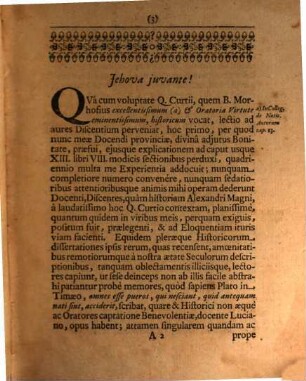 Programma de Qvinto Cvrtio Rufo