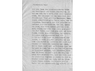 Brief von Levin Schücking an Alwine Schroedter, geschrieben in Münster