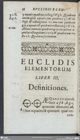 Euclidis Elementorum Liber III