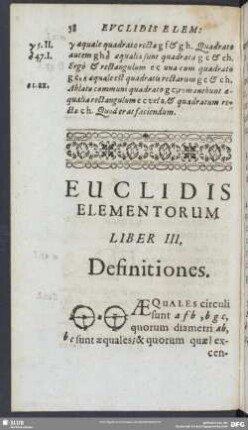 Euclidis Elementorum Liber III