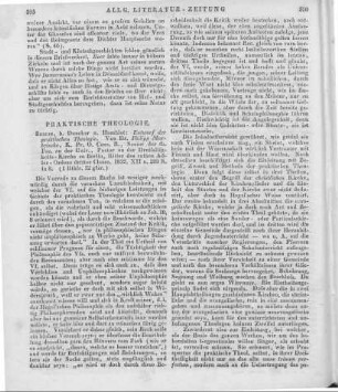 Marheineke, P. K.: Entwurf der practischen Theologie. Berlin: Duncker & Humblot 1837
