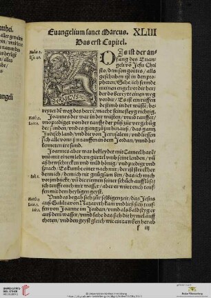 Euangelium sanct Marcus
