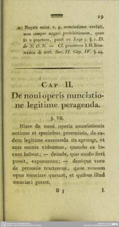 Cap. II. De noui operis nunciatione legitime peragenda