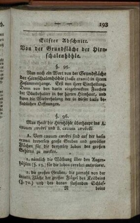 Eilfter Abschnitt [bis] Zwanzigster Abschnitt