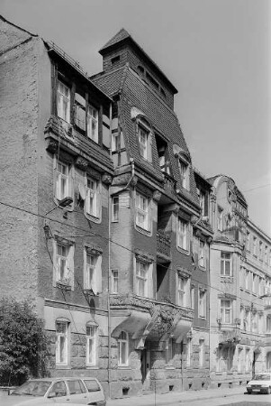 Dresden-Neustadt, Katharinenstraße 3. Wohnhaus (1903-1904; F. W. Hertzsch). Straßenansicht