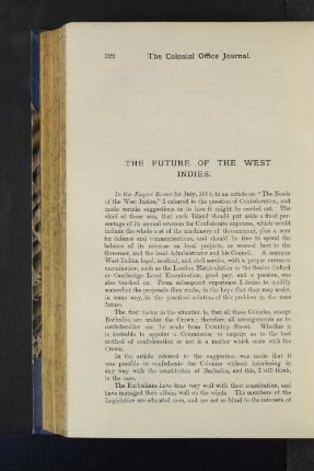 The Future of the West Indies