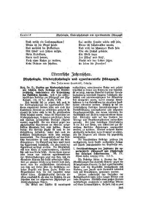 Literarische Jahresschau