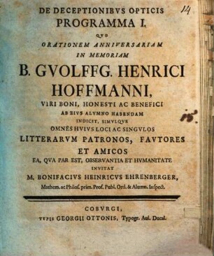 De deceptionibus opticis programma, 1