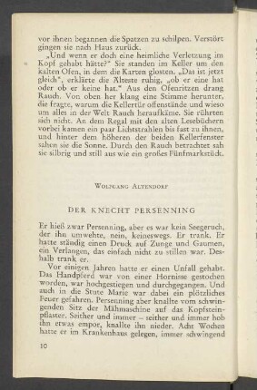 Der Knecht Persenning