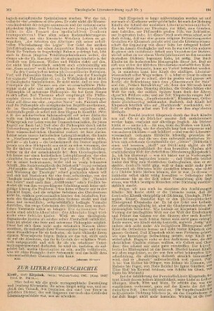 Zur Literaturgeschichte