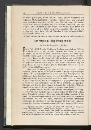 Die katholische Missionswissenschaft