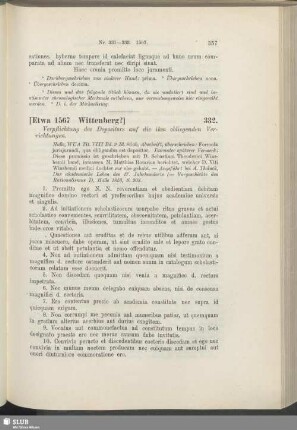 332. [Etwa 1567. Wittenberg?]