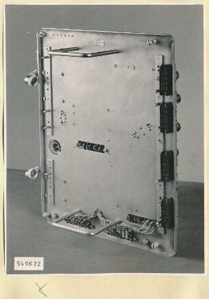 Spektrometer 3-12cm, Einschub S.-Nr. 96.971911 ohne Bausteine rechts, Foto 1954