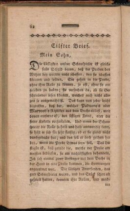 Eilfter Brief - Funfzehnter Brief