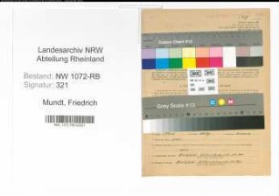 Entnazifizierung Friedrich Mundt , geb. 20.08.1902 (Mechaniker)