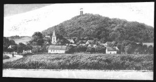 Collmberg. Blick zum Collmberg - Fliegender Mann
