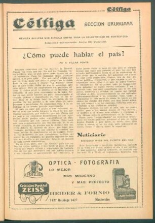 ¿Cómo puede hablar el país?