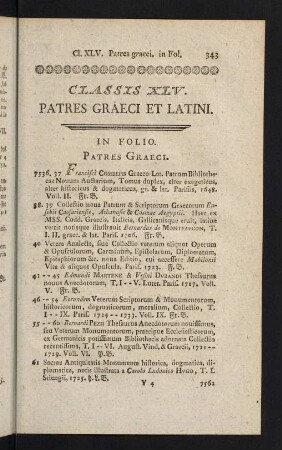 343-373, Classis XLV: Patres Graeci et Latini - Classis XLVII: Historia Ecclesiastica et Antiquitates Ecclesiasticae
