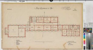 Olpe, Lehrerseminar: Grundriss 1. Obergeschoss