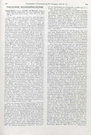 937-939 [Rezension] Grabner-Haider, Anton, Semiotik und Theologie