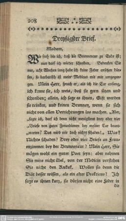 Dreyßigster Brief