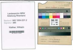 Entnazifizierung Wilhelm Walther , geb. 29.09.1908 (Gastwirt)